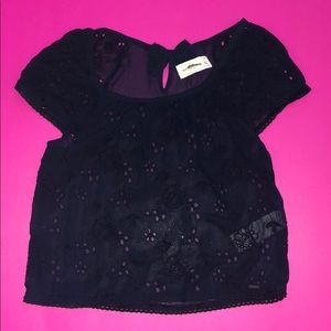 Abercrombie Kids navy blue top